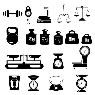ölçekler Illustration. paketleme makinesi