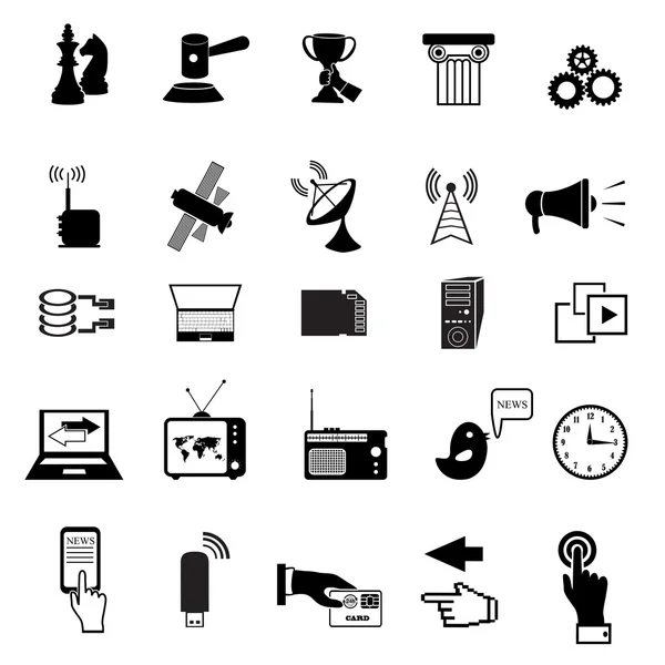 Service flat pictogrammen. — Stockvector