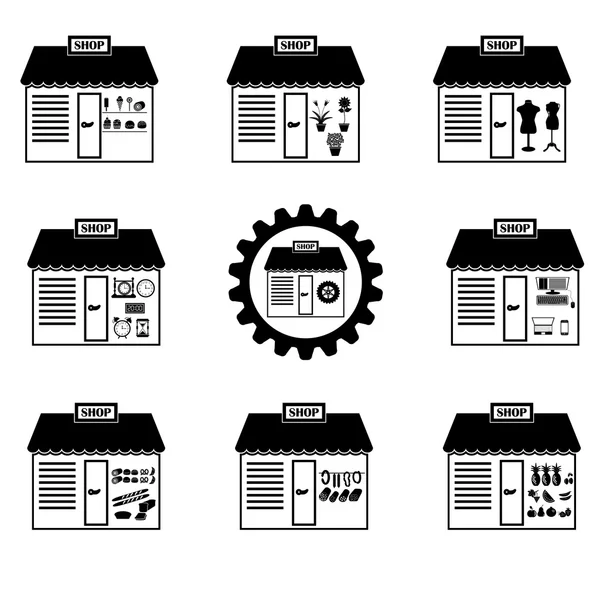 Conjunto de iconos de compras — Archivo Imágenes Vectoriales