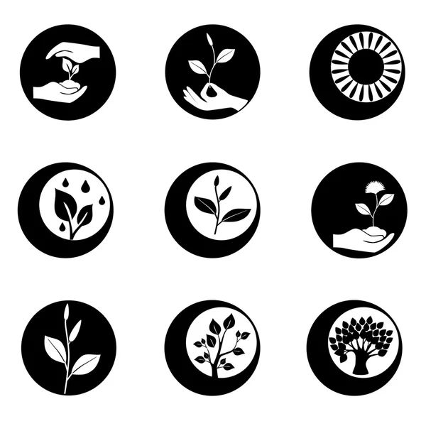 Naturaleza mundo seguro icono — Vector de stock