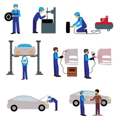 Araba Servisi bakım simgesi