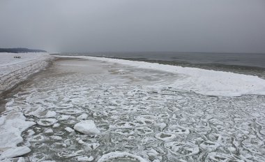 arka plan - su buz donuyor.