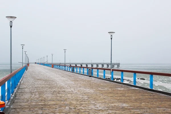 Palanga-Brücke im Winter — Stockfoto