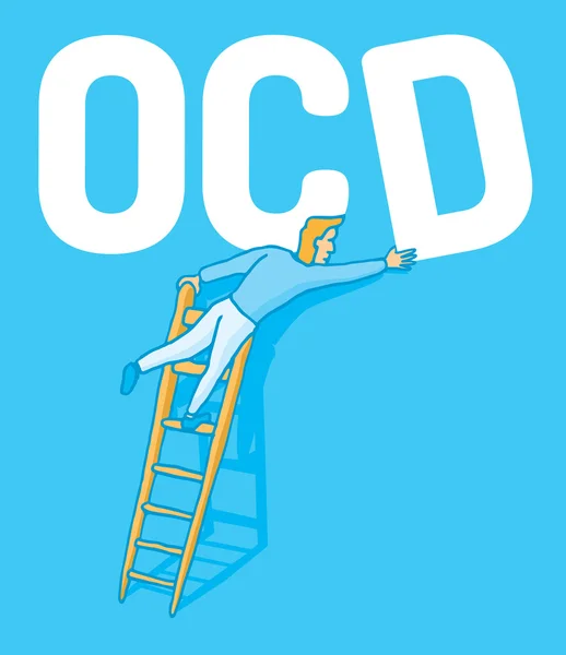 Obsessive compulsive disorder — Stock Vector