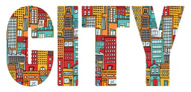 yoğun şehir kelime