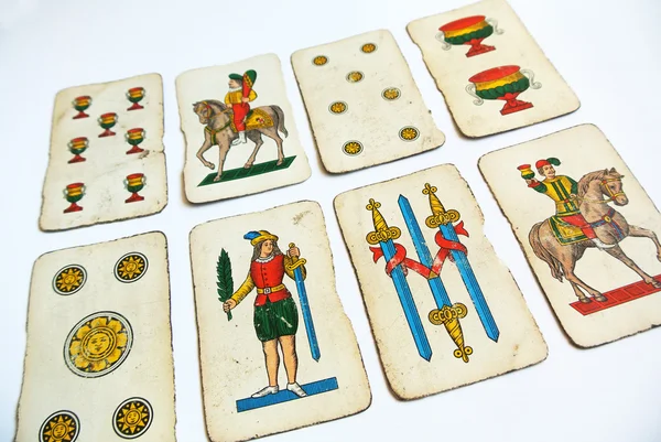 Antique spanish card deck — Stock Photo, Image