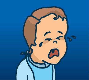 Gözleri Ağlayan bebek