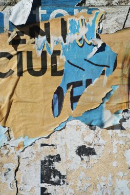 Rasgele kolaj veya aşırı katmanlı belgeleri arka plan doku duvar
