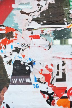 Rasgele arka plan kolaj doku kağıt aşınmış duvar