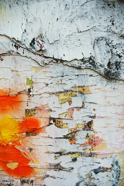 Papel de textura de collage aleatorio en pared erosionada — Foto de Stock