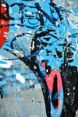 Rasgele arka plan kolaj doku boya aşınmış duvar