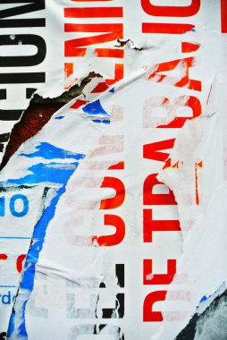 Rasgele arka plan kolaj doku kağıt aşınmış duvar