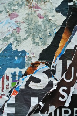 Rasgele arka plan kolaj doku kağıt aşınmış duvar