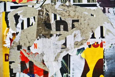 Rasgele arka plan kolaj doku kağıt aşınmış duvar