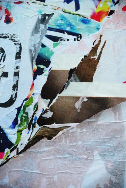 Rasgele arka plan kolaj doku kağıt aşınmış duvar