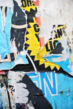 Rasgele arka plan kolaj kağıt dokusu aşınmış duvar