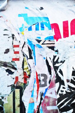 Rasgele arka plan kolaj kağıt dokusu aşınmış duvar