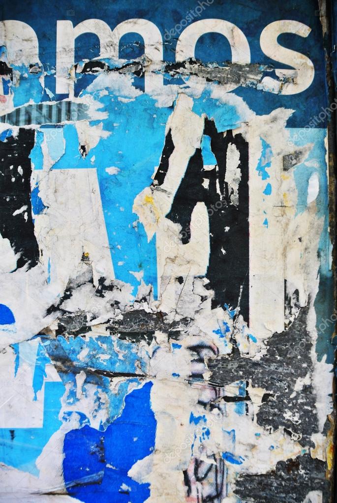 Random background collage paper texture on eroded wall Stock Photo by ...