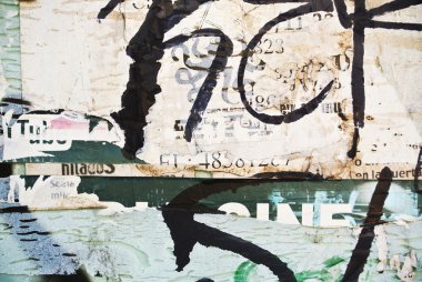 Rasgele arka plan kolaj kağıt dokusu aşınmış duvar