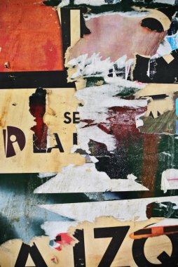 Rasgele arka plan kolaj kağıt dokusu aşınmış duvar