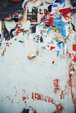 Rasgele arka plan kolaj kağıt dokusu aşınmış duvar