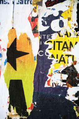 Rasgele arka plan kolaj kağıt dokusu aşınmış duvar