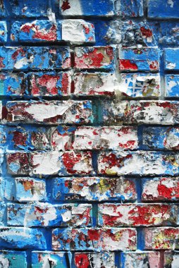 Rasgele arka plan kolaj kağıt dokusu tuğla duvar