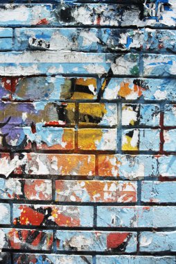 Rasgele arka plan kolaj kağıt dokusu tuğla duvar