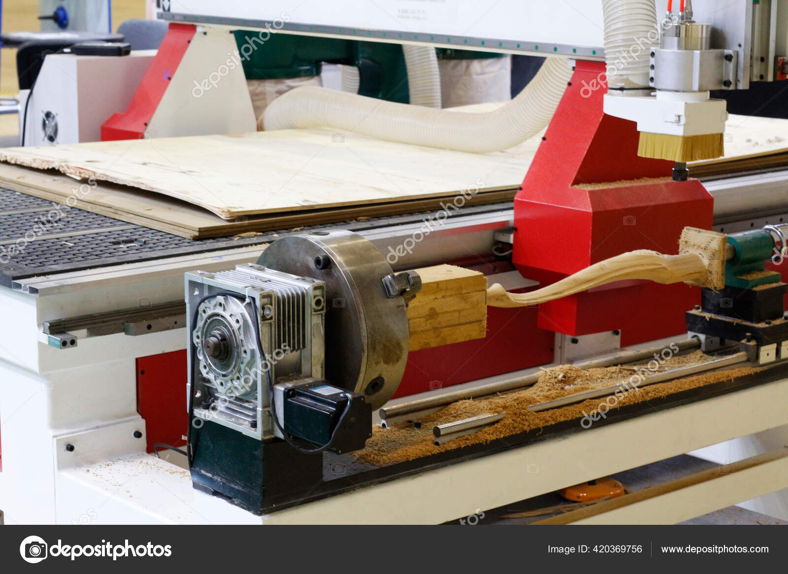 Milling Wooden Board Processing Wood Panels Cnc Coordinate Milling Woodworking Stock Photo By C Marifro Mail Ru 420369756