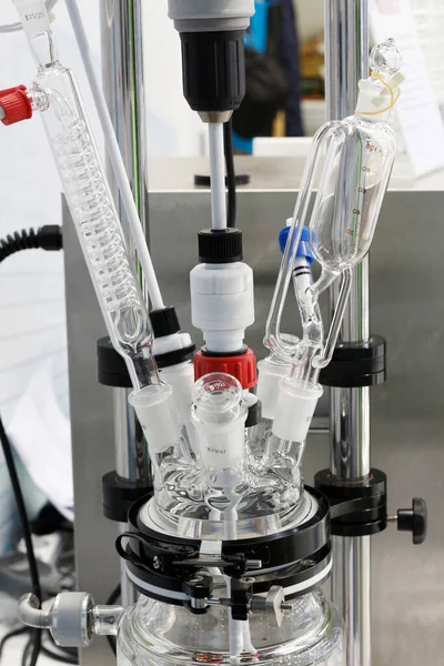 Chemię Analiza Laboratoryjna Oleju Produktów Naftowych Reaktory Laboratoryjne Przemysł Chemiczny — Zdjęcie stockowe