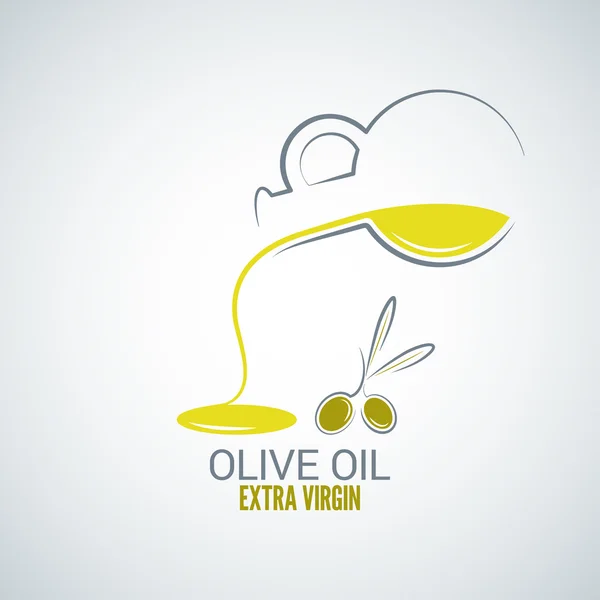 Olive oil design vector background — Stock vektor