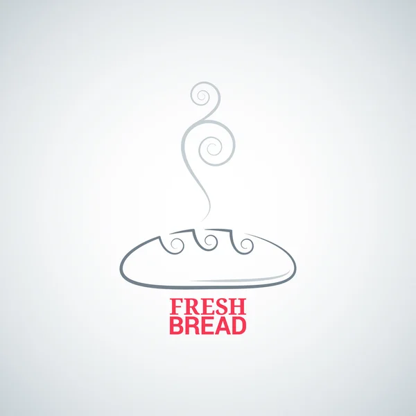 Sierlijke ontwerp vector achtergrond brood — Stockvector