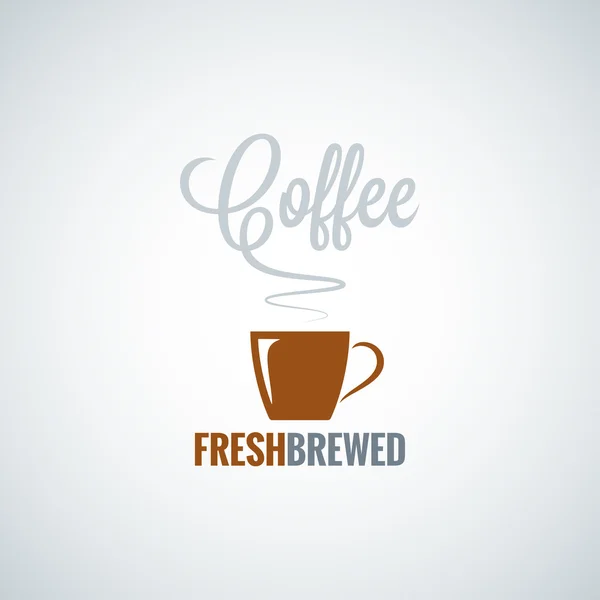 Koffie beker smaak ontwerp vector achtergrond — Stockvector