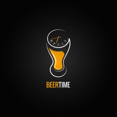 bira cam parti saat kavramı tasarım arka plan