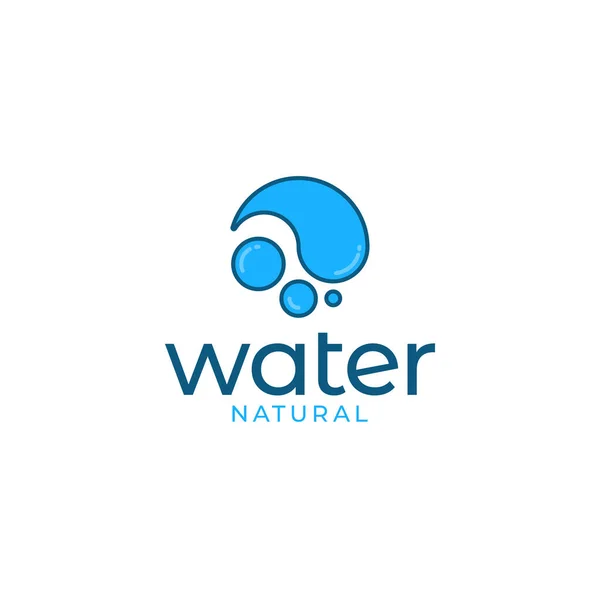 Waterdruppel logo. water icoon op witte achtergrond — Stockvector