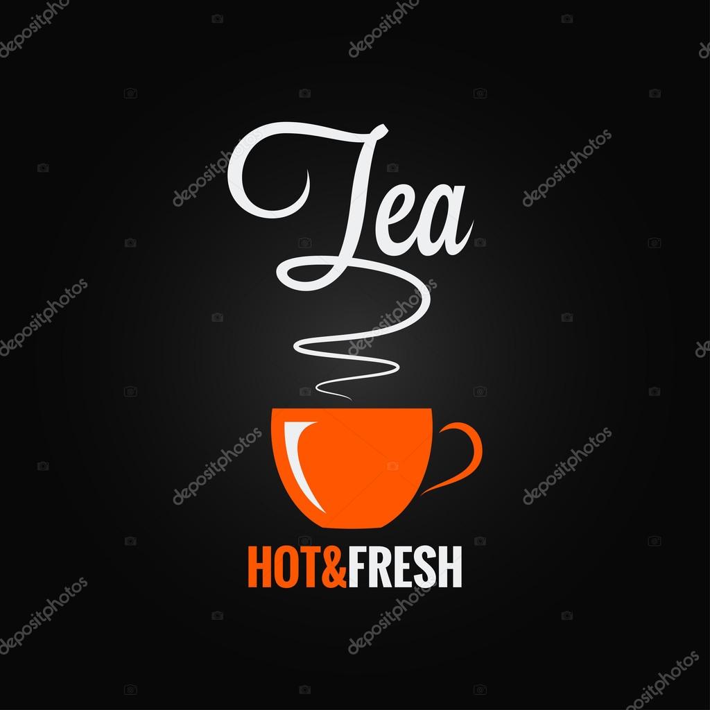 Tea cup flavor design background 8 eps