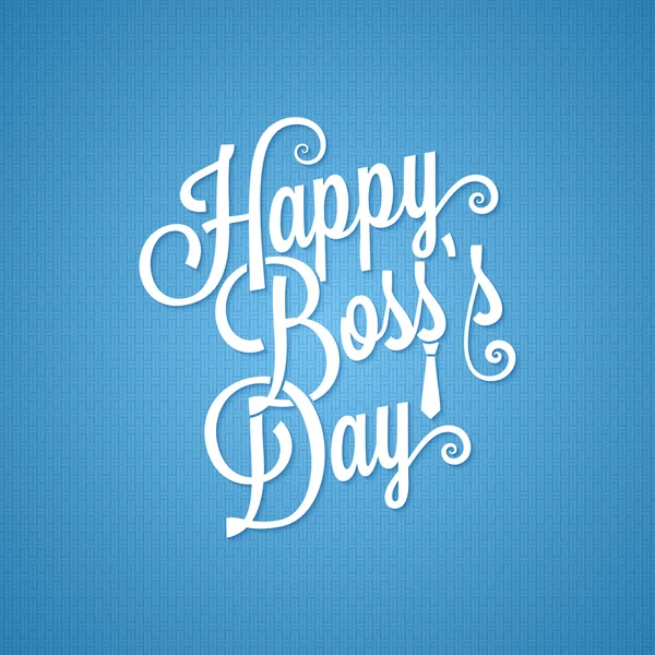 Boss day vintage lettering background — Stock Vector