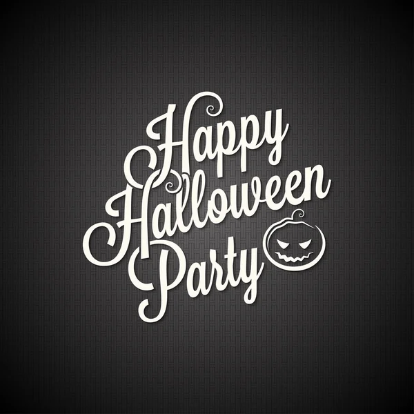Halloween partito vintage lettering sfondo — Vettoriale Stock
