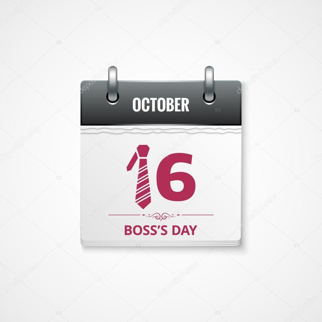 boss day calendar  background