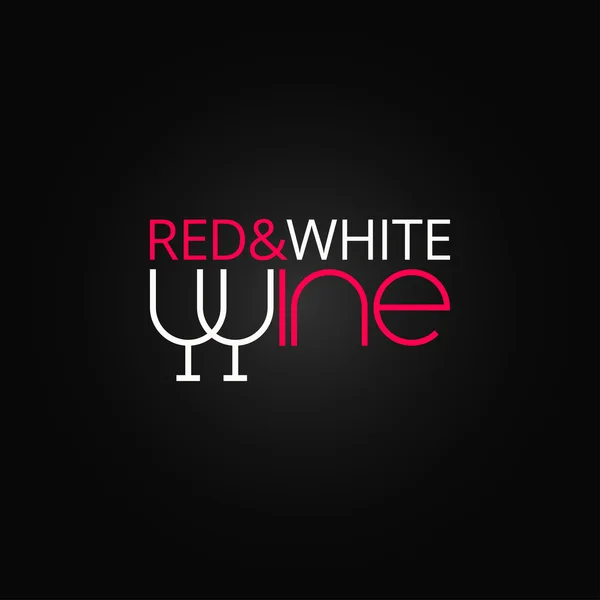 Wine glass label design background — Stock Vector
