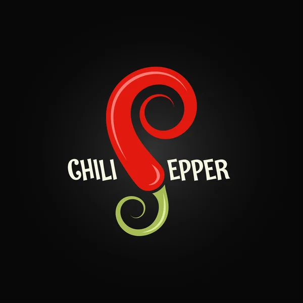 Chilipfeffer Design Hintergrund — Stockvektor