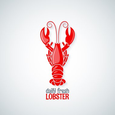 lobster seafood menu background clipart