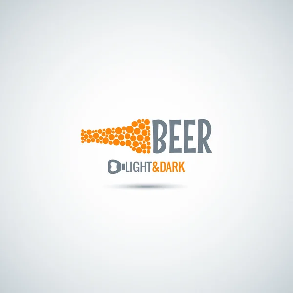 Garrafa de cerveja abridor de fundo — Vetor de Stock