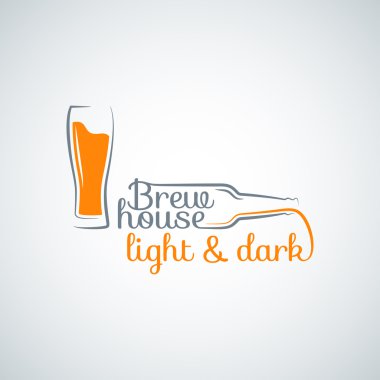 beer glass bottle background