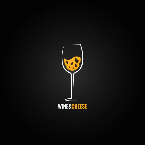 Fondo de diseño de vino y queso — Vector de stock