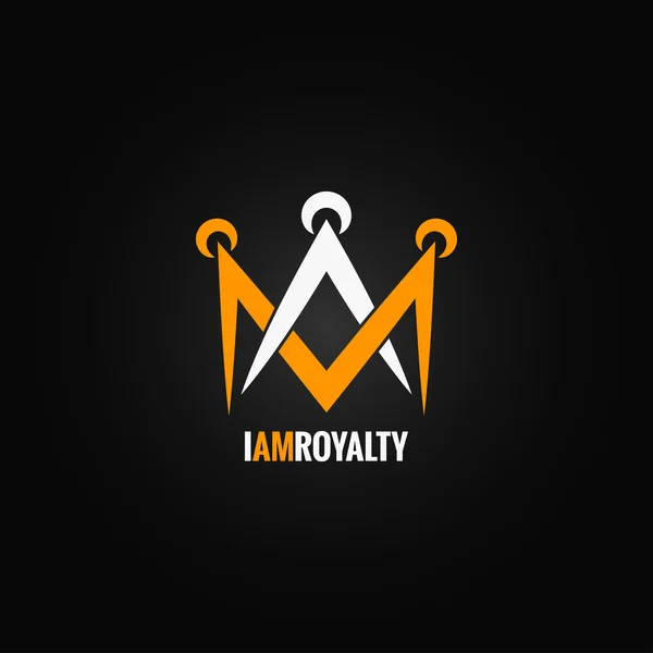 Crown royal concept ontwerp achtergrond — Stockvector