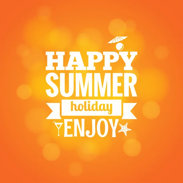 Summer holiday design background — 图库矢量图片