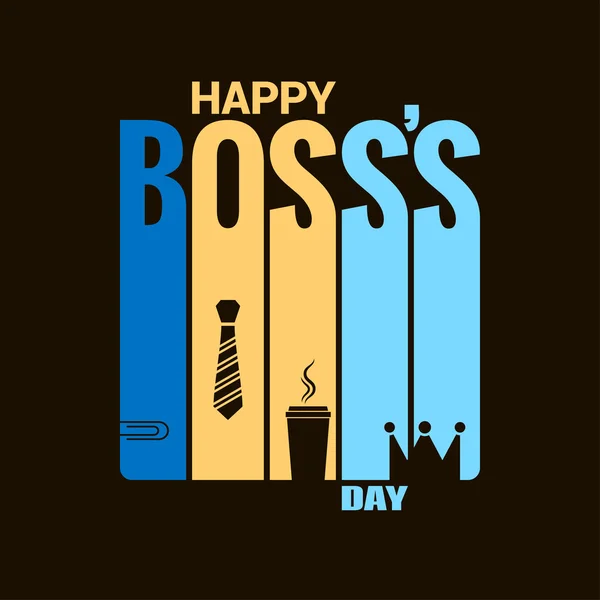 Boss day holiday design vector background — Stock Vector