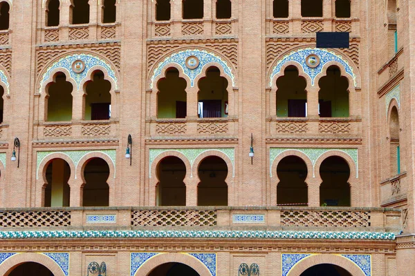 Madrid Spanya Boğa Güreşi Arenası Arapça Neo Mudejar Tarzı Dekorasyon — Stok fotoğraf