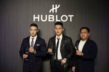 Oho Ou, Chinese actor and singer, shows up at an activity for the 40th anniversary celebration of the watch brand Hublot in Shenyang city, northeast Chinas Liaoning province, 29 September 2020.  clipart